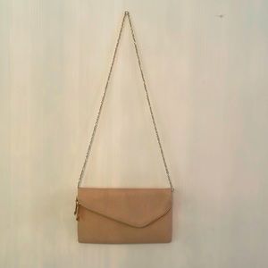 No brand beige bag used